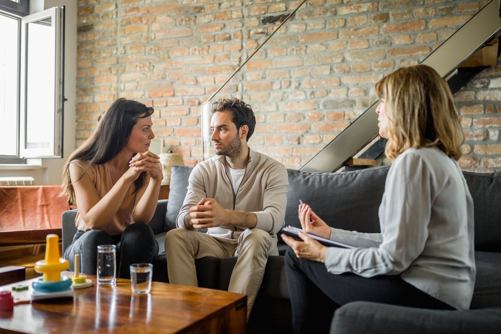 Young couple on a therapy