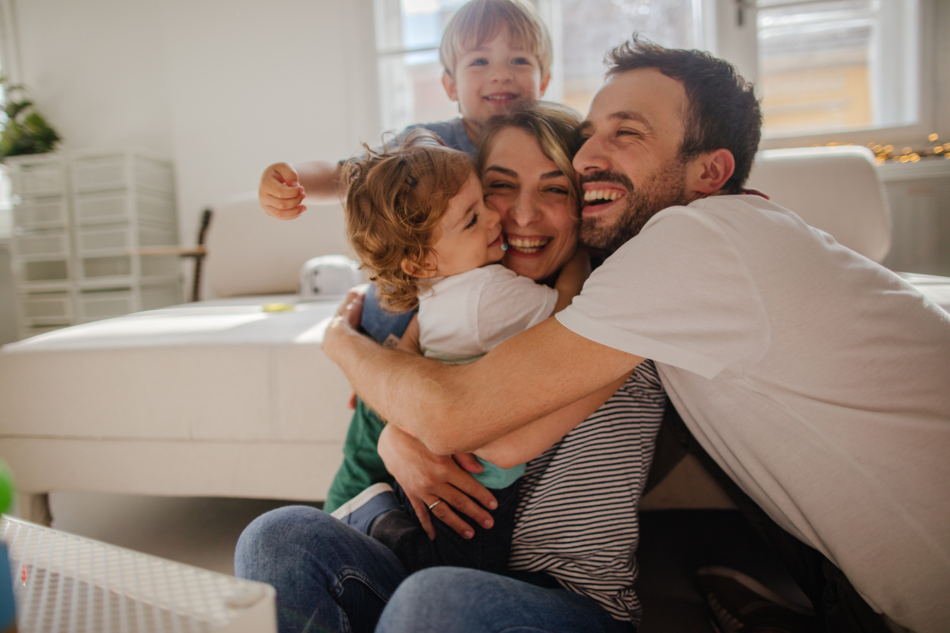 Family hug